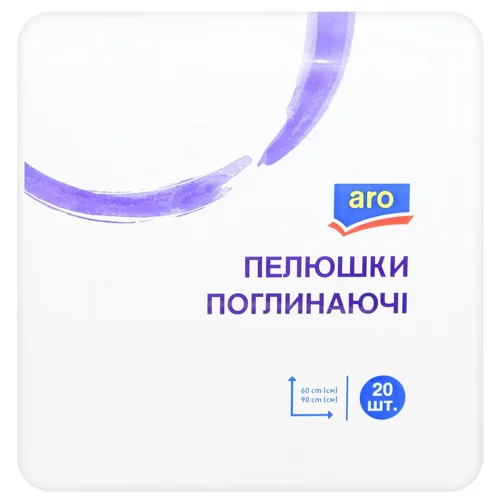 Пелюшки Aro поглинаючі 60х90см 20шт