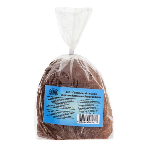 Хліб подовий половинка в нарізці Гомельський Формула смаку м/у 350г