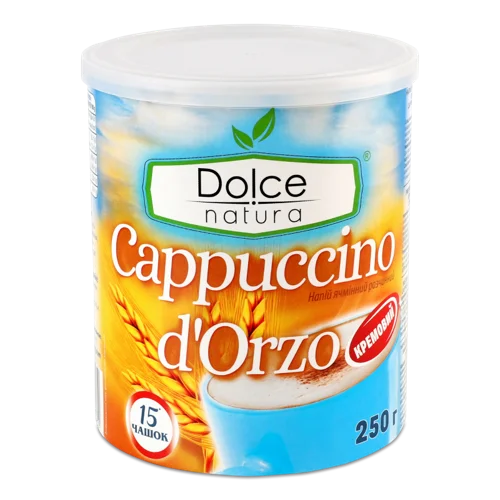 Напій Ячмінний Розчинний Cappuccino d`Orzo Dolce Natura, к/у 250г