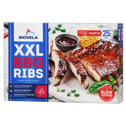 Реберця свинячі Biovela Slow Cook FIX охолоджені 900г