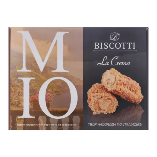 Тістечко заварне M-Io La Crema Biscotti 0.19кг