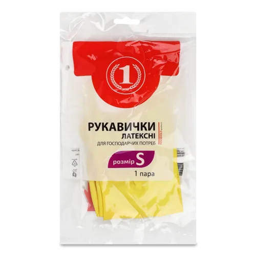 Рукавички Латексні Господарчі В/ґ, 1 пара