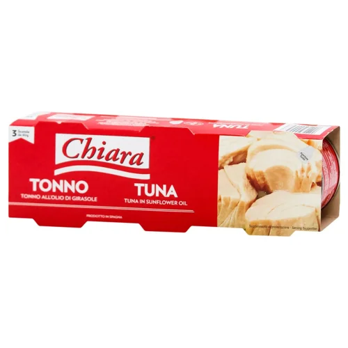 Тунець Chiara в соняшниковій олії 3шт*80г
