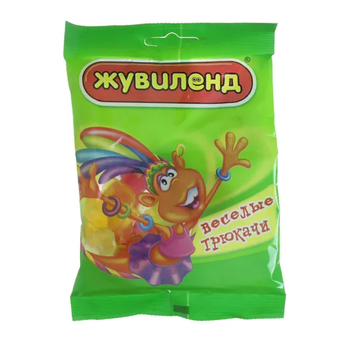 Вироби кондитерські «Сластики Веселі трюкачі» Жувіленд 85г