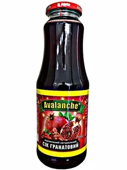 Сік гранатовий натуральний Avalanche 1л