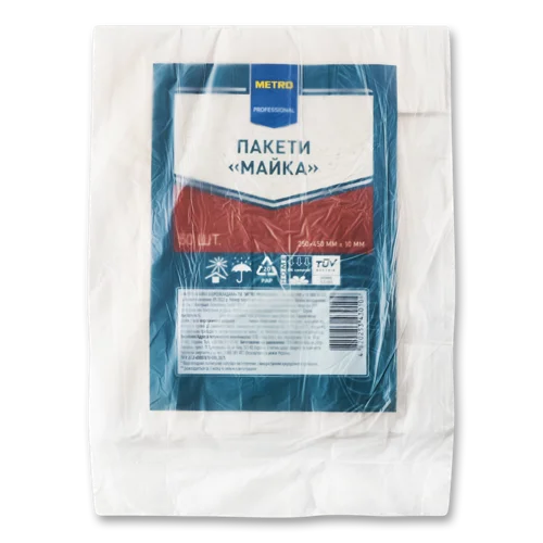 Пакет 250x450мм Майка Metro Professional, 50шт, в/с