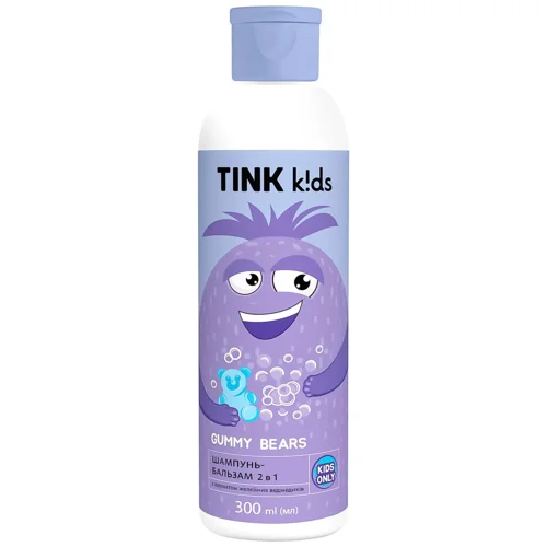 Шампунь-бальзам Tink kids Gummy Bears 2 в 1 з ароматом желейних ведмедиків 300мл