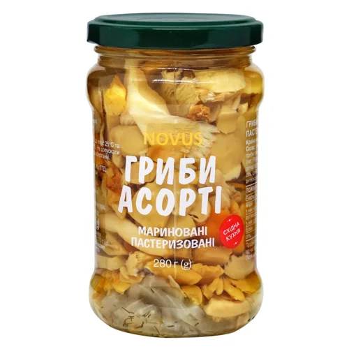 Асорті з грибів Novus маринованные 280г