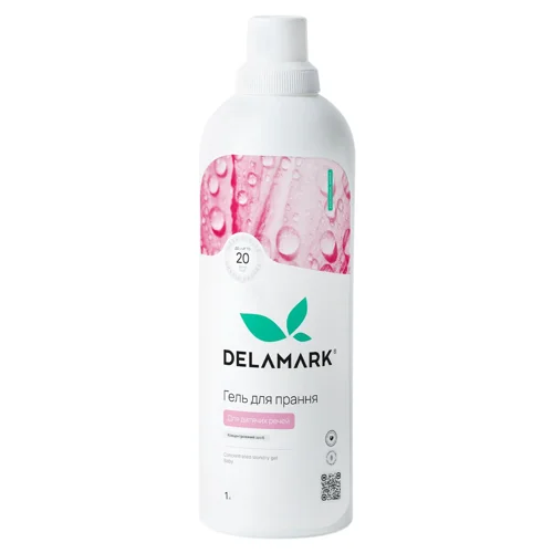 Гель для прання дитячої білизни DeLaMark Royal Powder безфосфатний концентрат 1л