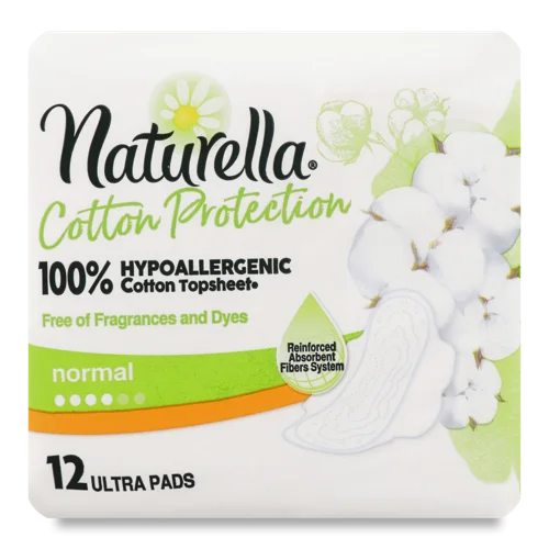 Гігієнічні Прокладки Normal Cotton Protection Naturella, 12шт