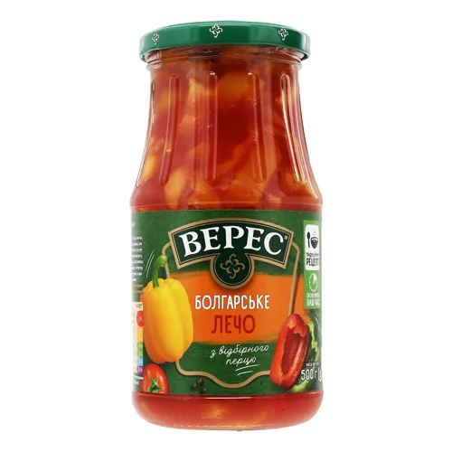 Лечо стерилізоване Болгарське Верес с/б 500г