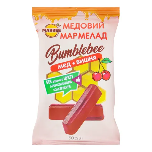 Мармелад медовий «Мед-вишня» Bumblebee Marbee 50г