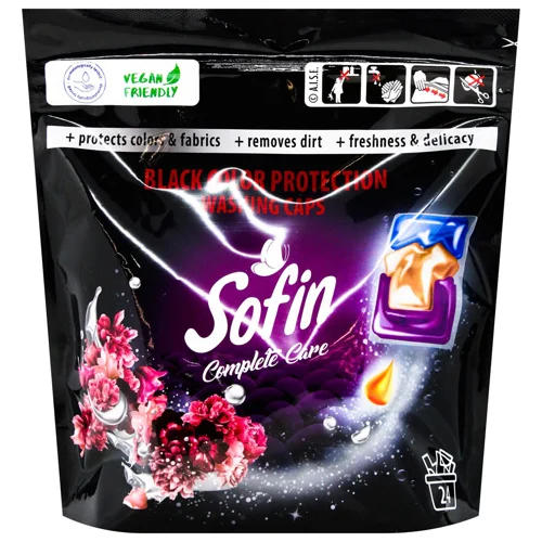 Капсули для прання Sofin Global Complete Care&Black Color 24шт