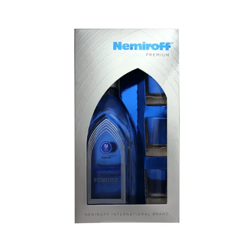 Горілка Premium Nemiroff 40% 0,7л + 3 чарки х6