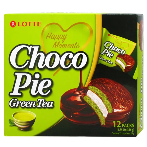 Печиво Lotte Choco Pie Зелений чай 12*28г 336г