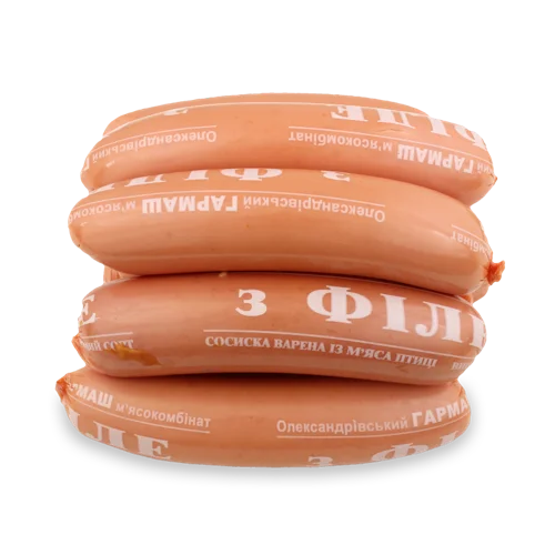 Сосиски Варені З Філе М'яса Птиці в/ґ Гармаш, кг