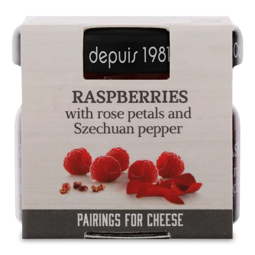 Соус Солодкий До Сиру З Малини, Пелюстками Троянди Та Сичуанським Перцем, Скляна Банка Can Bech, 115г