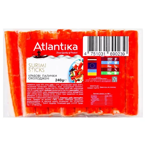 Крабові палички 240г