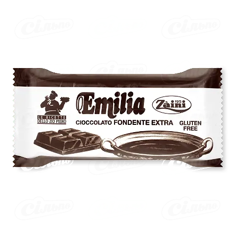 Шоколад чорний Zaini Emilia плитка, 200г