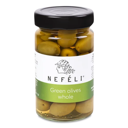 Оливки Зелені Цілі Nefeli Халкідікі, в/ґ, 300г