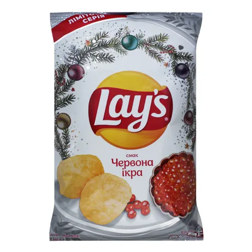 Чіпси зі смаком червоної ікри Lay's м/у 120г