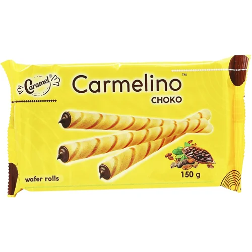 Вафельні трубочки Caramel Carmelino Choko 150г