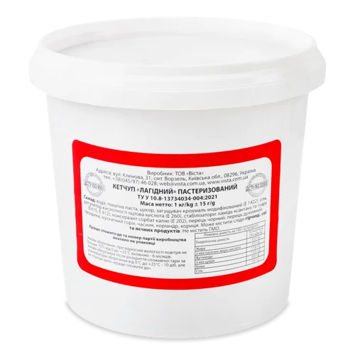 Кетчуп Пастеризований В/ґ Лагідний, Відро 1.0кг