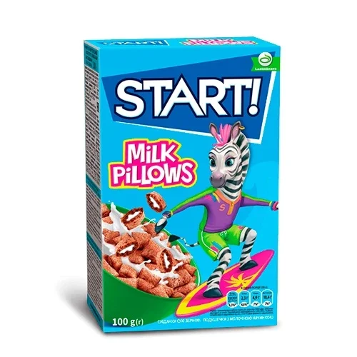 Сніданки сухі зернові Milk Pillows Start! к/у 100г