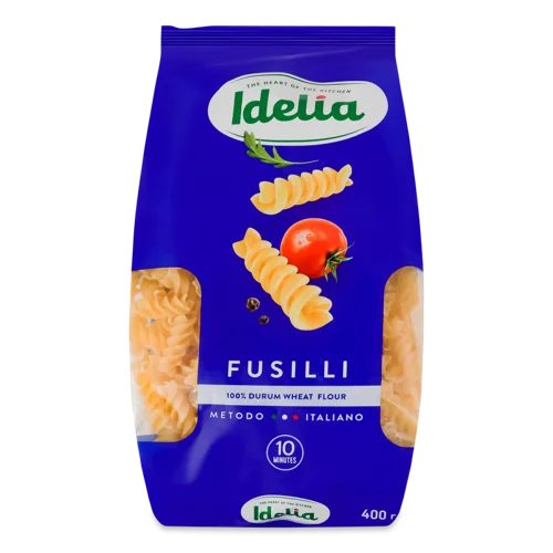 Макаронні Вироби Fusilli Idelia, В/ґ, 400г