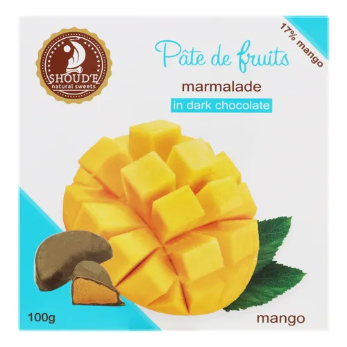 Мармелад в шоколаді Манго Pate de fruits Shoud'e к/у 100г