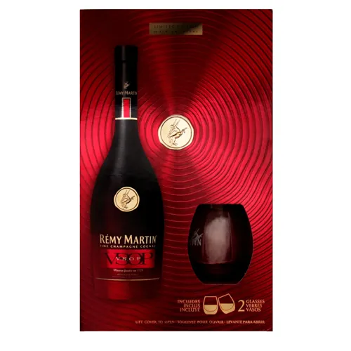 Набір Коньяк 0.7л 40% VSOP Remy Martin+2склянки 1шт