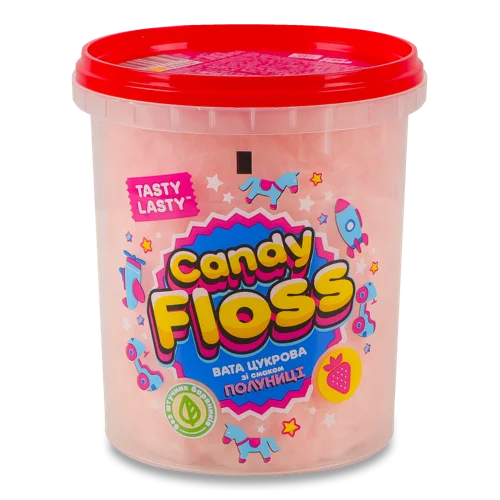 Вата Цукрова Зі Смаком Полуниці, в/ґ, 20г