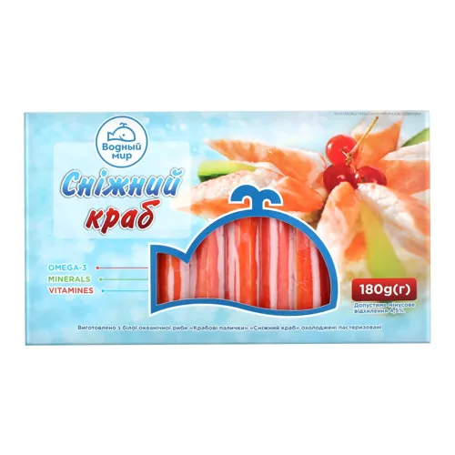 Крабові палички «Сніжний краб» Водний світ 180г