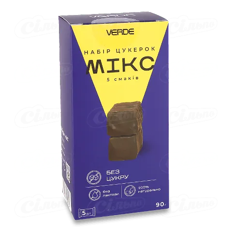 Набір цукерок Verde Мікс 5 смаків, 90г