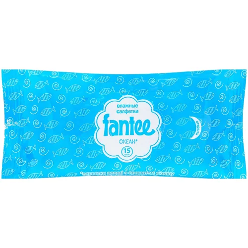Серветки вологi Fantee Океан 15шт