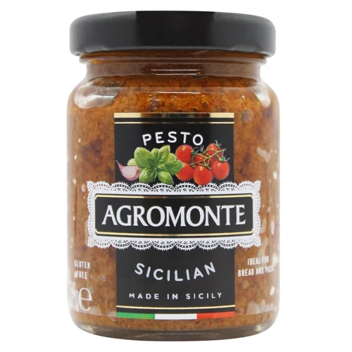 Песто Agromonte з помідорами чері та базиліком 100г