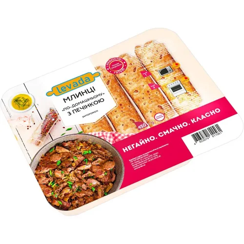 Млинці Левада По-домашньому з печінкою заморожені 450г