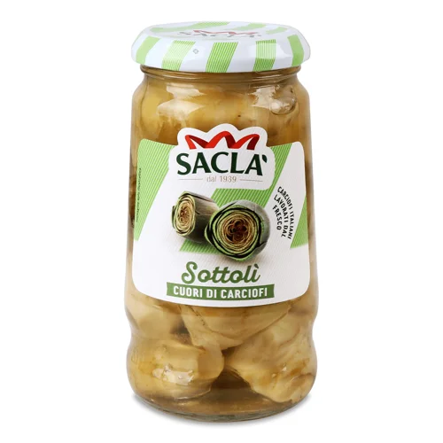 Артишоки Sacla цілі у рослинній олії,285г