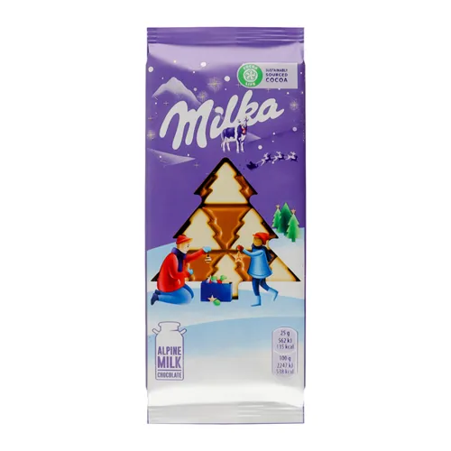 Шоколад Milka Sweet winter молочний з білим шоколадом 100г
