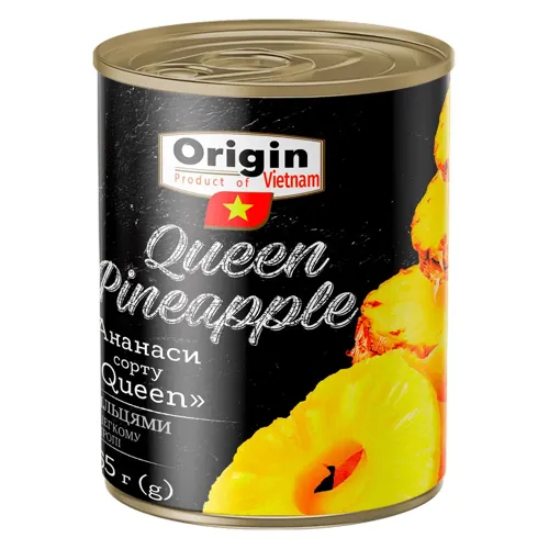 Ананаси кільцями в легкому сиропі Origin 565г