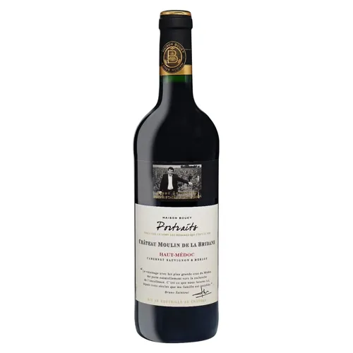 Вино Les Portraits Chateau Moulin De La Bridane Cabernet Sauvignon-Merlot Haut Medoc червоне сухе 12% 0,75л