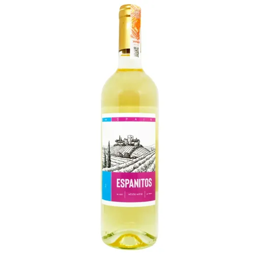 Вино Espanitos біле сухе 10,5% 0,75л