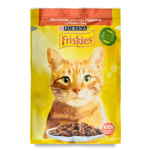 Корм Консервований Для Дорослих Котів З Печінкою Friskies, з/б 85г