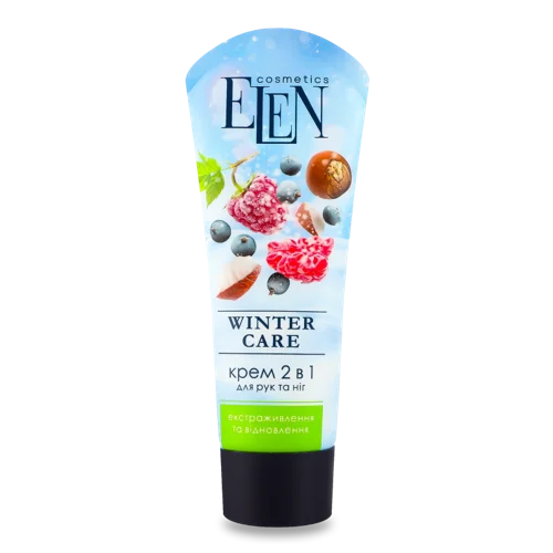 Крем Для Рук Та Ніг 2в1 Екстраживлення Та Відновлення Winter Care Elen Cosmetics 75мл