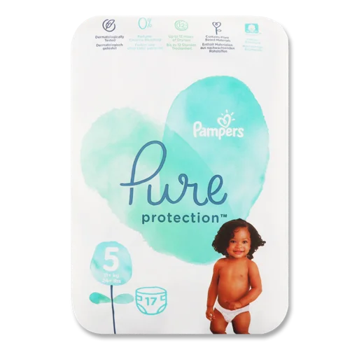 Підгузки Дитячі 11+кг Pure Protection Pampers, 17шт, в/ґ