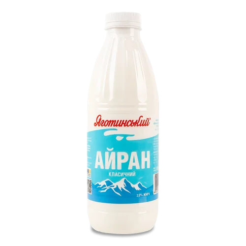 Айран 2% Натуральний Класичний Яготинський п/пл, 850г