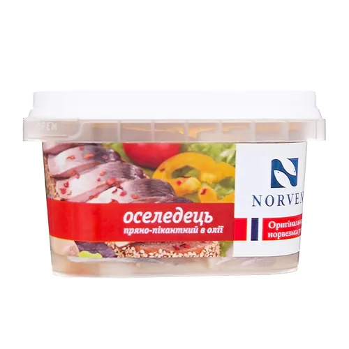 Оселедець філе в олії Пряно-пікантний Norven п/у 500г