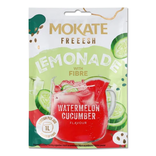 Напій Розчинний З Клітковиною З Смаком Кавуна Та Огірка Лимонад Freeesh Mokate, д/п 40г