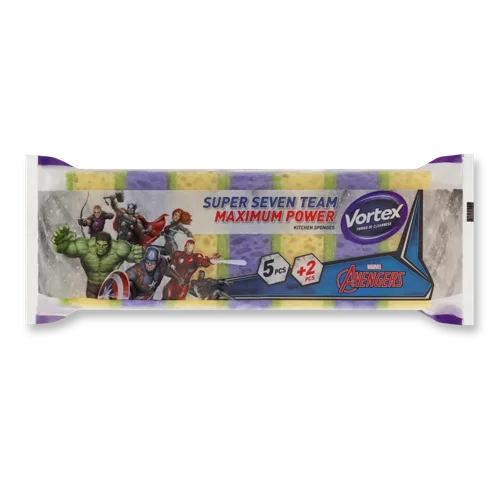 Губки Кухонні Avengers Vortex, 7шт, в/с