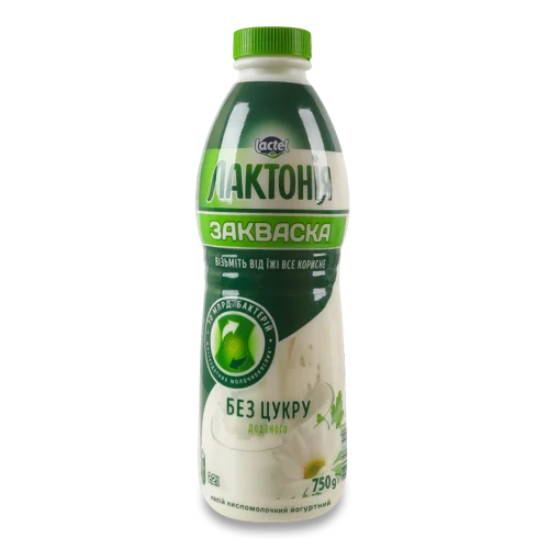 Закваска 2.2% Без Цукру Лактонія П/пл, 750г